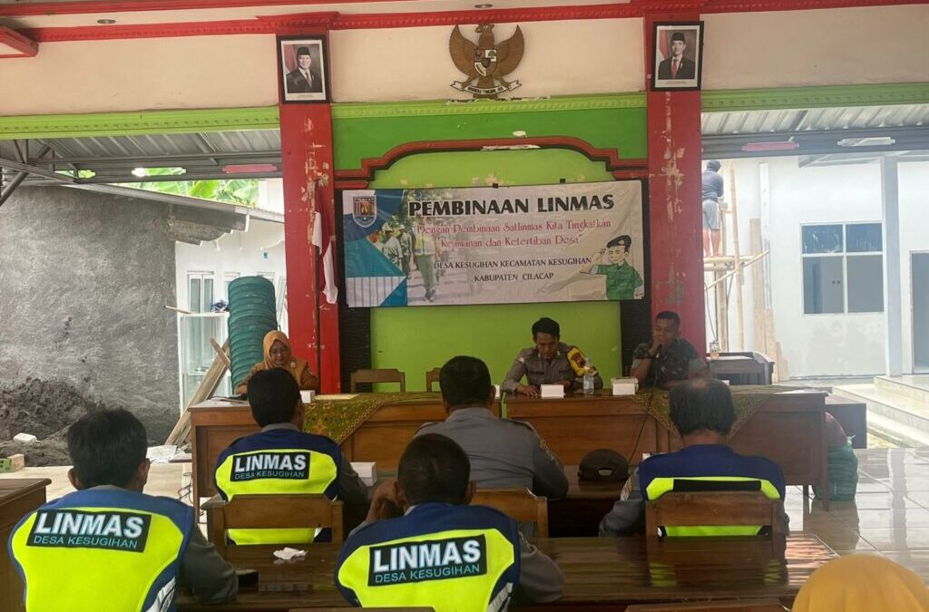 Pemerintah Desa Kesugihan Gelar Pembinaan Linmas Se-Desa Kesugihan